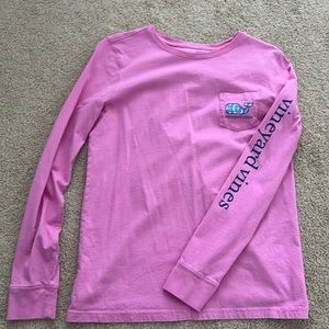 pink vineyard vines long sleeve size small